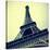 Picture Of The Eiffel Tower In Paris, France, With A Retro Effect-nito-Stretched Canvas