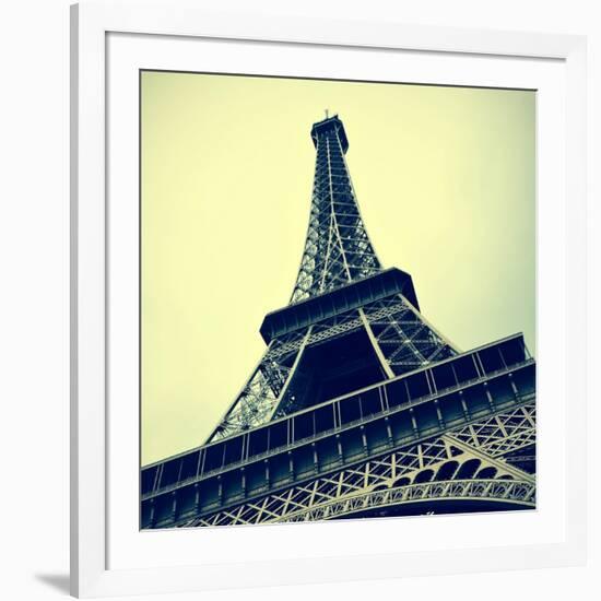 Picture Of The Eiffel Tower In Paris, France, With A Retro Effect-nito-Framed Art Print