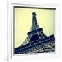 Picture Of The Eiffel Tower In Paris, France, With A Retro Effect-nito-Framed Art Print