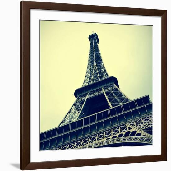 Picture Of The Eiffel Tower In Paris, France, With A Retro Effect-nito-Framed Art Print