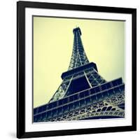 Picture Of The Eiffel Tower In Paris, France, With A Retro Effect-nito-Framed Art Print