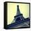 Picture Of The Eiffel Tower In Paris, France, With A Retro Effect-nito-Framed Stretched Canvas