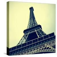 Picture Of The Eiffel Tower In Paris, France, With A Retro Effect-nito-Stretched Canvas