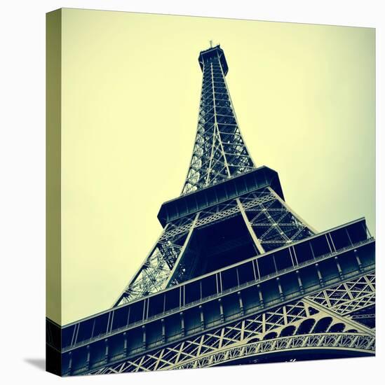 Picture Of The Eiffel Tower In Paris, France, With A Retro Effect-nito-Stretched Canvas