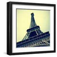 Picture Of The Eiffel Tower In Paris, France, With A Retro Effect-nito-Framed Art Print