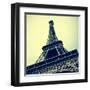 Picture Of The Eiffel Tower In Paris, France, With A Retro Effect-nito-Framed Art Print