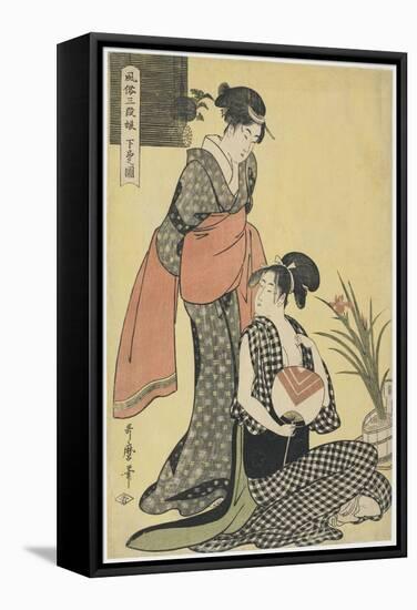 Picture of the Lower Class, 1794-1795-Kitagawa Utamaro-Framed Stretched Canvas