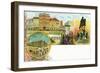 Picture Postcard with Views of Berlin, Early 20th Century-null-Framed Giclee Print