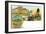 Picture Postcard with Views of Berlin, Early 20th Century-null-Framed Giclee Print