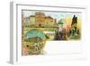 Picture Postcard with Views of Berlin, Early 20th Century-null-Framed Giclee Print