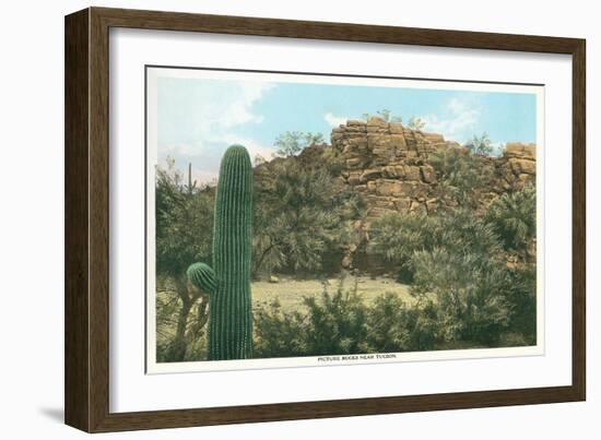 Picture Rocks Near Tucson-null-Framed Art Print