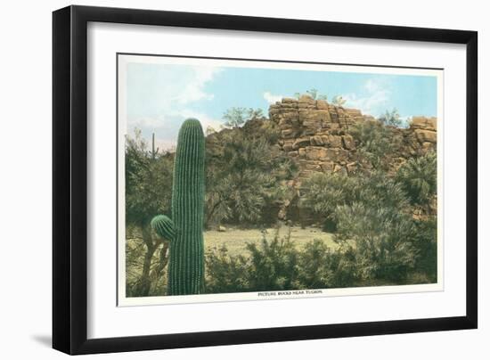 Picture Rocks Near Tucson-null-Framed Art Print