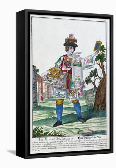 Picture Seller, circa 1735-Martin Engelbrecht-Framed Stretched Canvas