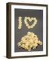 Picture Symbolising: I Love Wagon Wheel Pasta-null-Framed Photographic Print