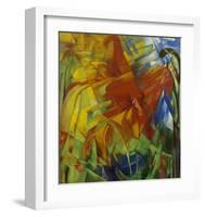 Picture with Bulls-Franz Marc-Framed Giclee Print