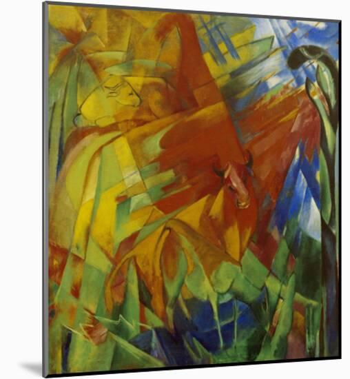Picture with Bulls-Franz Marc-Mounted Giclee Print