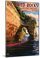 Pictured Rocks National Lakeshore, Michigan-null-Mounted Poster