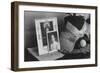 Pictures and Mementoes on Phonograph Top: Yonemitsu Home-Ansel Adams-Framed Art Print