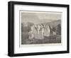 Pictures at the Paris Salon, Jeunes Filles Se Rendant a La Procession-Jules Breton-Framed Giclee Print