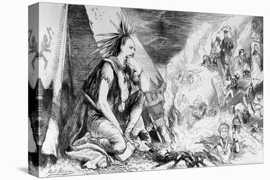 Pictures in the Fire, Cartoon from Tomahawk Magazine, August 24th 1867-Matthew "matt" Somerville Morgan-Stretched Canvas