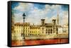 Pictures of Italy - Florence - Artistic Retro Style-Maugli-l-Framed Stretched Canvas