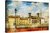 Pictures of Italy - Florence - Artistic Retro Style-Maugli-l-Stretched Canvas