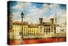Pictures of Italy - Florence - Artistic Retro Style-Maugli-l-Stretched Canvas