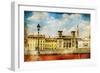 Pictures of Italy - Florence - Artistic Retro Style-Maugli-l-Framed Art Print