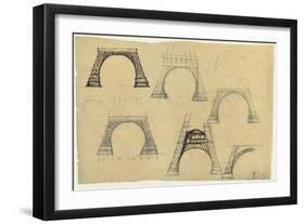 Pictures of the Decorative Arch of the Eiffel Tower-Alexandre-Gustave Eiffel-Framed Giclee Print