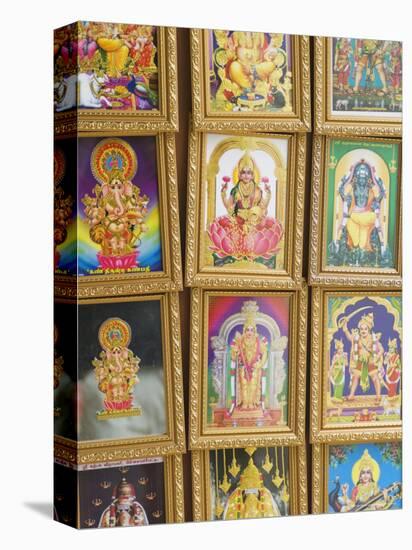Pictures of Various Hindu Gods for Sale in Little India, Singapore, South East Asia-Amanda Hall-Stretched Canvas