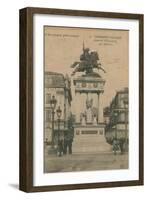 Picturesque Auvergne - Statue of Vercingetorix by Bartholdi in Clermont-Ferrand. Postcard Sent in…-French Photographer-Framed Giclee Print