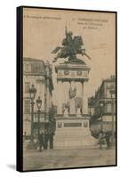 Picturesque Auvergne - Statue of Vercingetorix by Bartholdi in Clermont-Ferrand. Postcard Sent in…-French Photographer-Framed Stretched Canvas