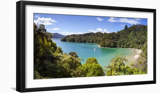 Picturesque Bay in Idyllic Kenepuru Sound, Marlborough Sounds, South Island, New Zealand-Doug Pearson-Framed Photographic Print