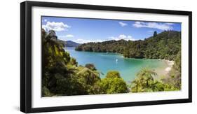 Picturesque Bay in Idyllic Kenepuru Sound, Marlborough Sounds, South Island, New Zealand-Doug Pearson-Framed Photographic Print