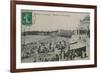 Picturesque Biarritz - Biarritz, Queen of Beaches. Postcard Sent in 1913-French Photographer-Framed Giclee Print