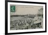 Picturesque Biarritz - Biarritz, Queen of Beaches. Postcard Sent in 1913-French Photographer-Framed Giclee Print