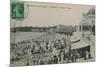 Picturesque Biarritz - Biarritz, Queen of Beaches. Postcard Sent in 1913-French Photographer-Mounted Giclee Print