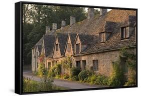 Picturesque Cottages at Arlington Row in the Cotswolds Village of Bibury, Gloucestershire, England-Adam Burton-Framed Stretched Canvas