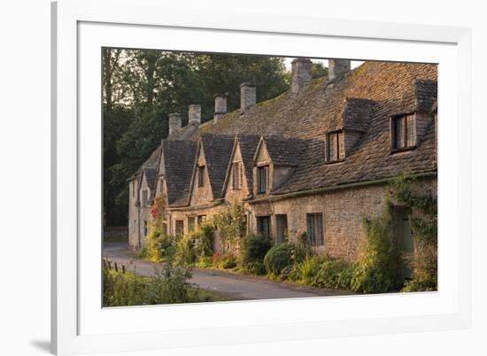 Picturesque Cottages at Arlington Row in the Cotswolds Village of Bibury, Gloucestershire, England-Adam Burton-Framed Photographic Print