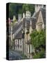 Picturesque Cottages in the Beautiful Cotswolds Village of Castle Combe, Wiltshire, England-Adam Burton-Stretched Canvas