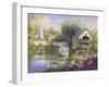 Picturesque Covered Bridge-Nicky Boehme-Framed Giclee Print