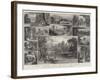 Picturesque England, Alnwick Castle, the Seat of the Duke of Northumberland-James Burrell Smith-Framed Giclee Print