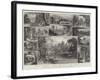 Picturesque England, Alnwick Castle, the Seat of the Duke of Northumberland-James Burrell Smith-Framed Giclee Print