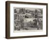 Picturesque England, Alnwick Castle, the Seat of the Duke of Northumberland-James Burrell Smith-Framed Giclee Print