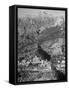 Picturesque Fishing Town on Side of Mountain on the Sorrento Peninsula, South of Amalfi-Alfred Eisenstaedt-Framed Stretched Canvas