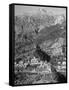 Picturesque Fishing Town on Side of Mountain on the Sorrento Peninsula, South of Amalfi-Alfred Eisenstaedt-Framed Stretched Canvas