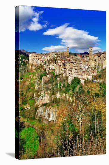 Picturesque Italy Series - Sorano, Tuscany-Maugli-l-Stretched Canvas