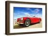 Picturesque Landscape with Retro Car.-plotnikov-Framed Photographic Print