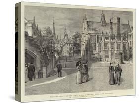 Picturesque London, the Middle Temple Hall and Gardens-Henry William Brewer-Stretched Canvas