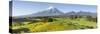 Picturesque Mount Taranaki (Egmont) and Rural Landscape, Taranaki, North Island, New Zealand-Doug Pearson-Stretched Canvas